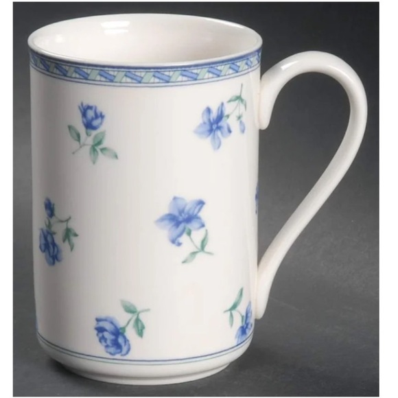 NWT Mikasa blue medley cappuccino mug set of 2 - Picture 2 of 12